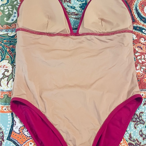 J.Crew one piece hot pink Swimsuit 💝 NWT 💝 - Picture 6 of 11